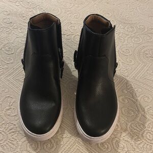 New Gentle Souls black leather boots.